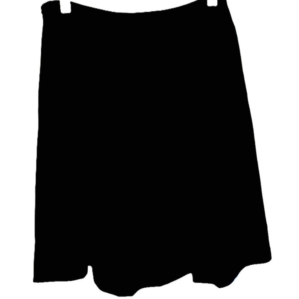 White House Black Market Black A-Line Pleated Skirt Size 00
